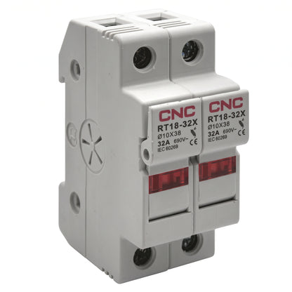 Portafusible CNC RT18-32X de dos polos